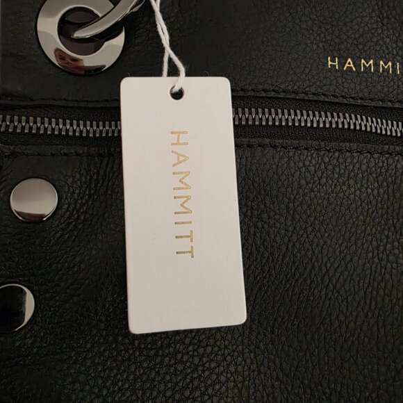 Rare Find - Hammitt Tony Signature Medium Black & Gunmetal Crossbody Bag NWT - Picture 7 of 9